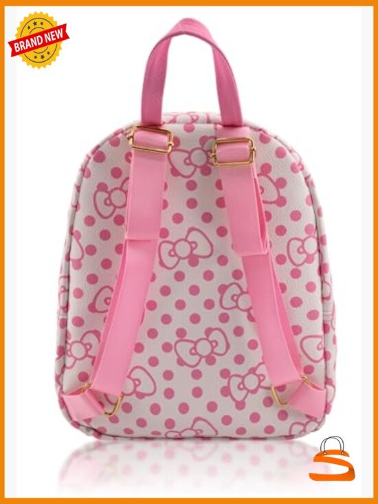 Officially Licensed Hello Kitty Mini Backpack, PU Leather Daypack main image 2